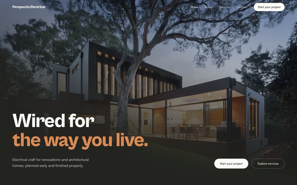 Electrical trade website